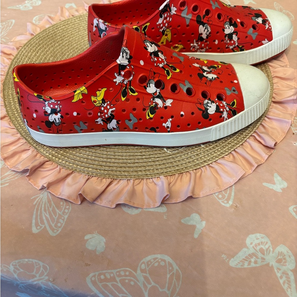 Disney Kids Red Slip-On Shoes